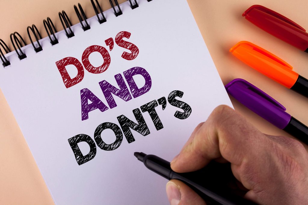 The Do's and Don'ts of Stock Market Trading Checklist